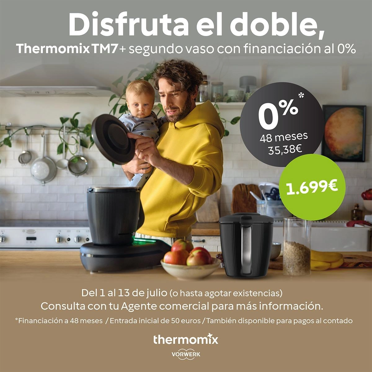 0% + DOBLE VASO