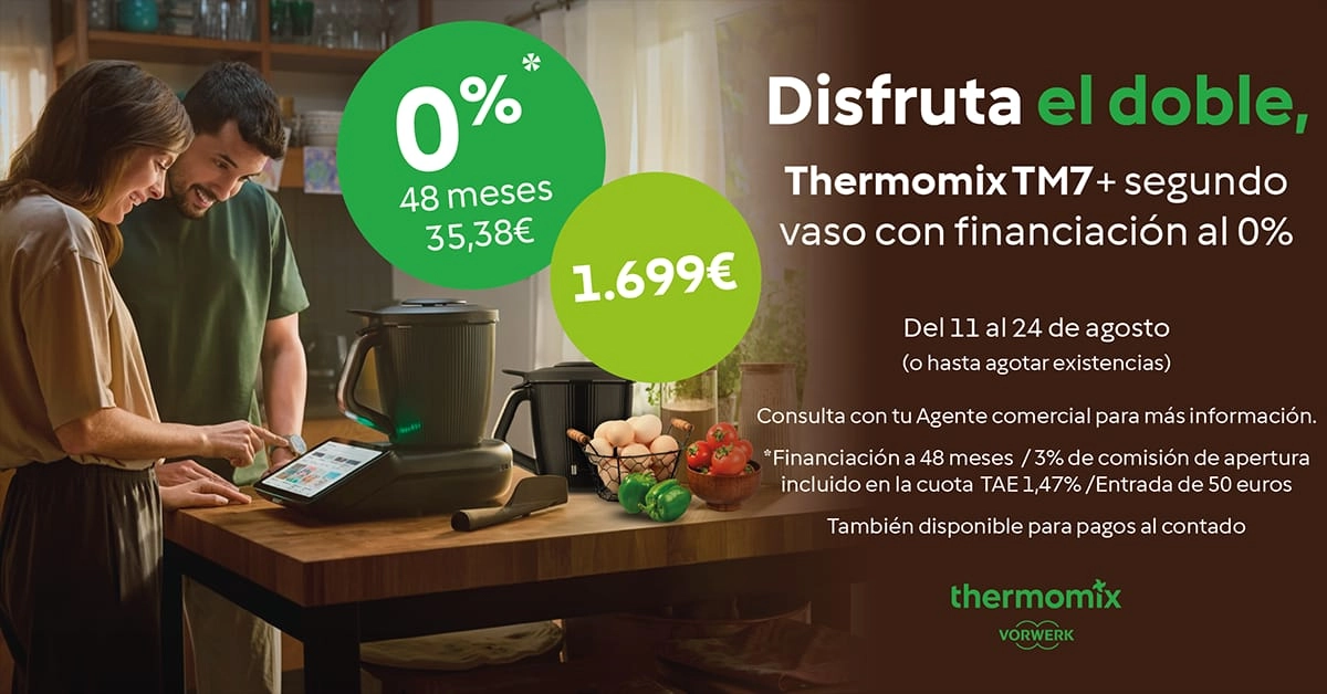 Thermomix® TM7 + segundo vaso por 1.699 € | Financiación al 0%