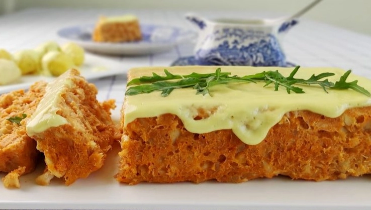 Pudin de pescado con aguacate SIN GLUTEN