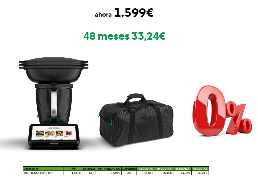 Thermomix tm7 + Bolsa de Transporte al 0% interes